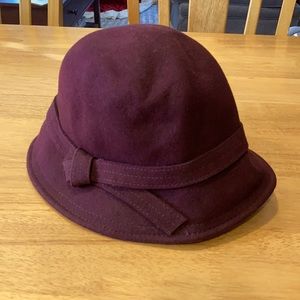 Wool Bucket Hat - wine